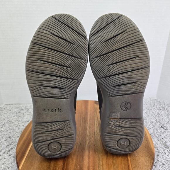 Kizik Madrid Eco-Knit Graphite Gray Hands-Free Casual Slip On Sneaker Mens 9 - Picture 9 of 15